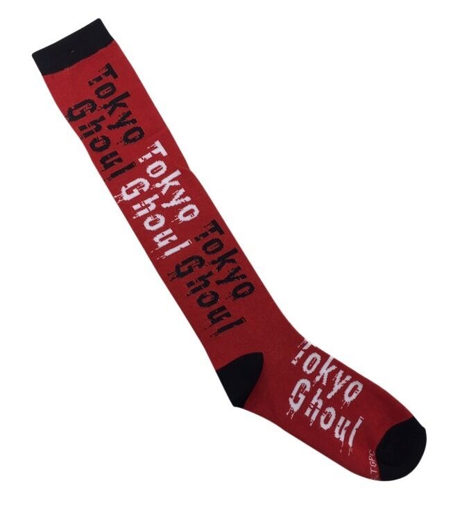 Tokyo Ghoul Anime Black And Red Knee High Socks