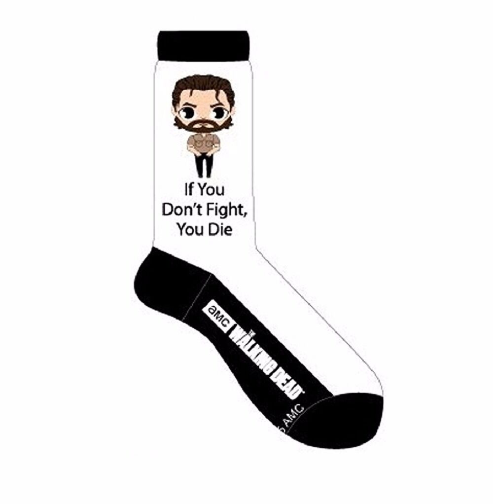 The Walking Dead Rick Chibi Crew Cut Socks