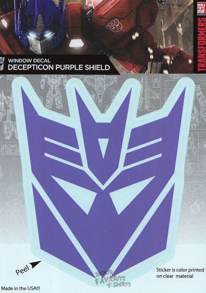 Transformers Decepticon Purple Logo Decal Car Window Laptop Tablet