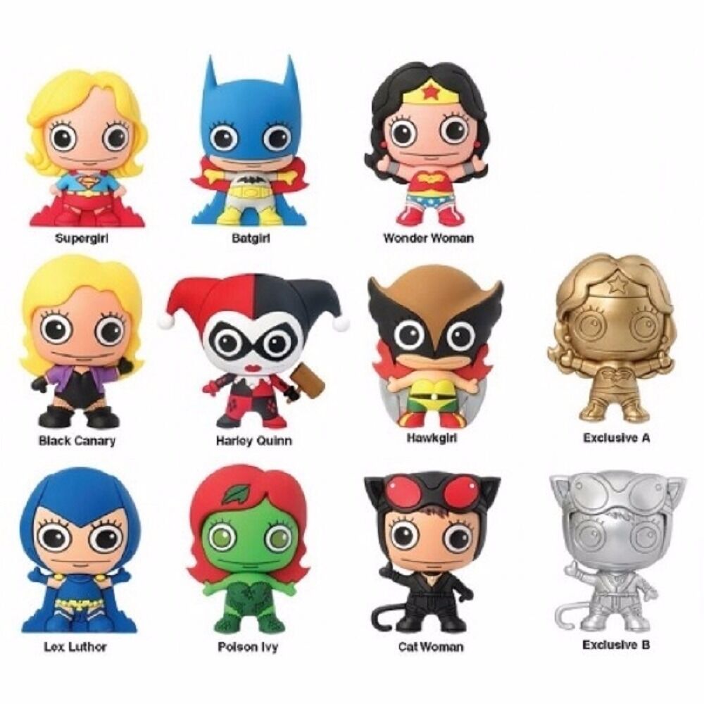 Woman Of DC Universe 3-D Figural Keyring Mystery Pack DC Comics Key Chain