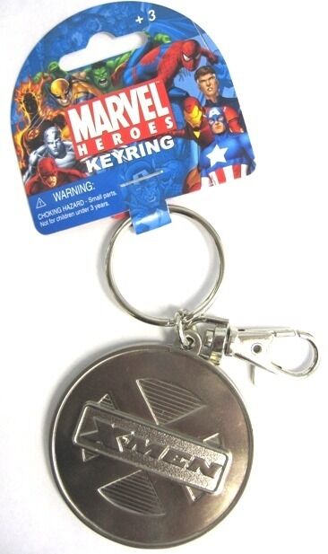 X-Men X Logo Marvel Comics Pewter Key Chain Key Ring