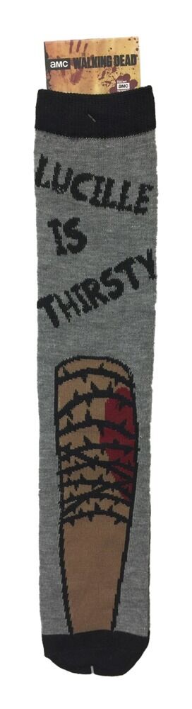 The Walking Dead Negan Lucille Is Thristy Adult Crew Socks
