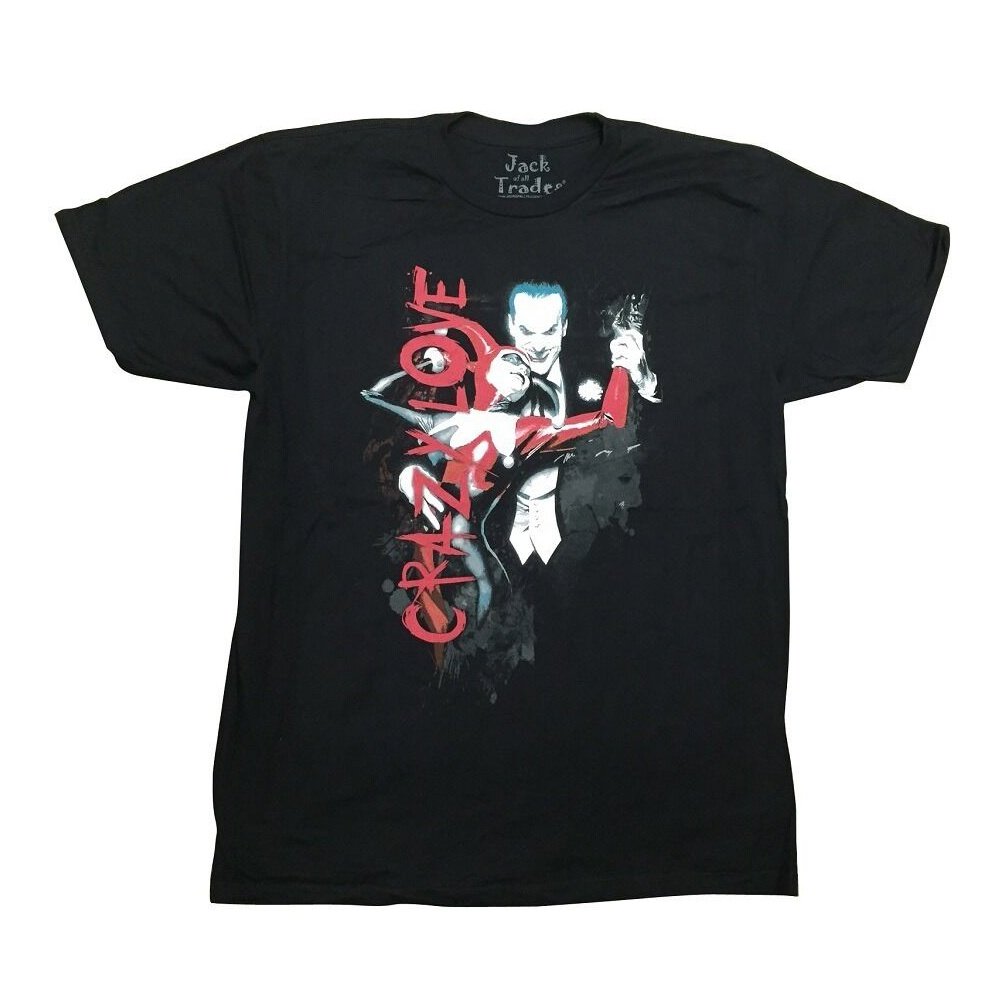 Joker And Harley Quinn Crazy Love Batman Premium Adult T-Shirt
