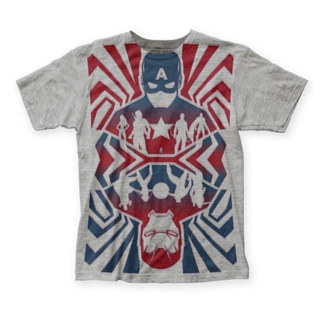 Captain America Civil War Opposing Forces Adult T-Shirt