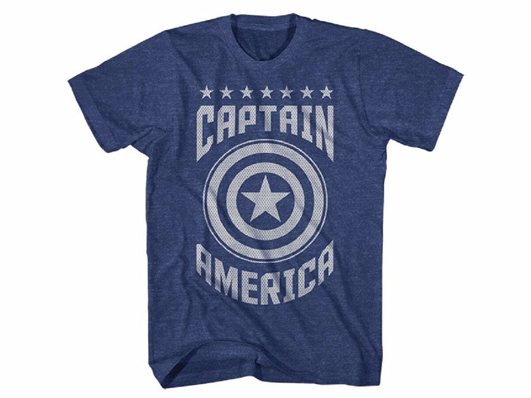 Captain America Varsity Logo Marvel Comics Adult T-Shirt