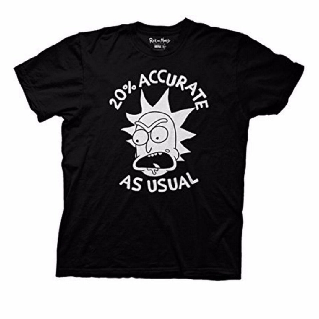 Rick And Morty 20% Accurate As Usual Adult T-Shirt