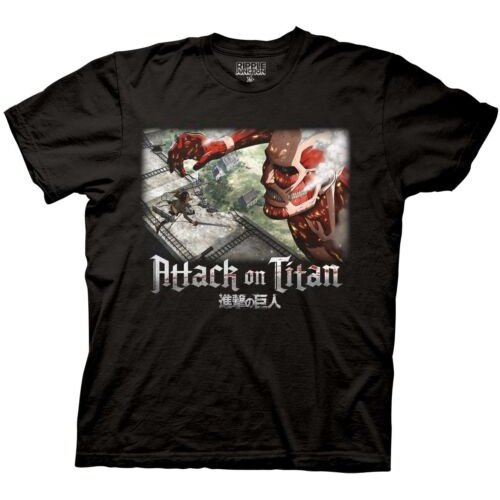 Attack On Titan Eren Vs Colossal Titan Adult T-Shirt