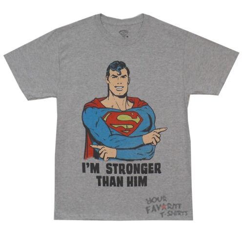 Superman Stronger Than Him DC Comics Adult T-Shirt