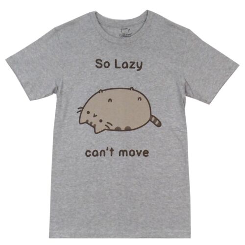 Pusheen The Cat So Lazy Can't Move Cute Adult T-Shirt