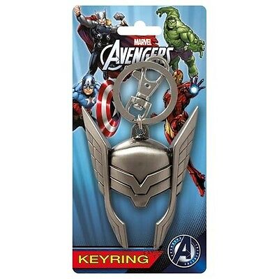 Thor Helmet Avengers Marvel Comics Pewter Key Chain Key Ring