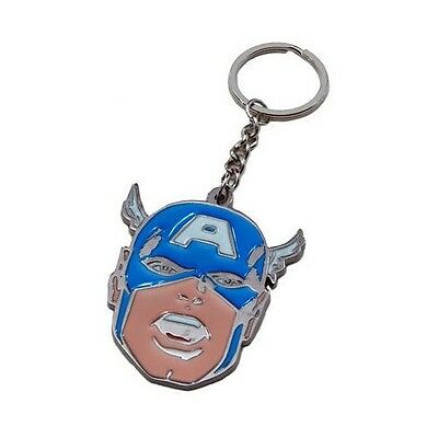 Captain America Face Marvel Comics Key Chain Key Ring