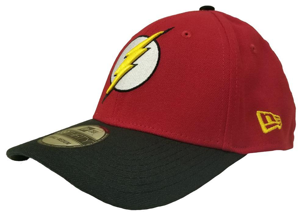 The Flash Red Gold Symbol 39Thirty New Era Fitted Hat - Medium/Large