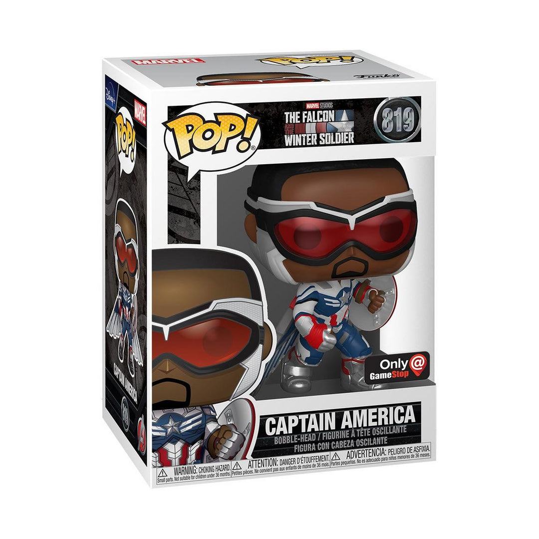 Funko Pop! Marvel: The Falcon and the Winter Soldier - Captain America Action Pose GameStop Exclusive