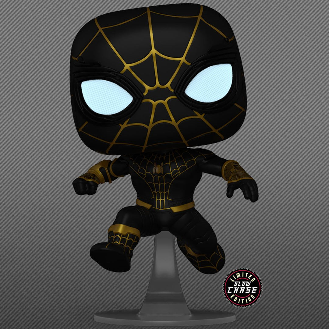 Funko Pop! Marvel: Spider-Man No Way Home - Unmasked Spider-Man Black Suit CHASE AAA Anime Exclusive