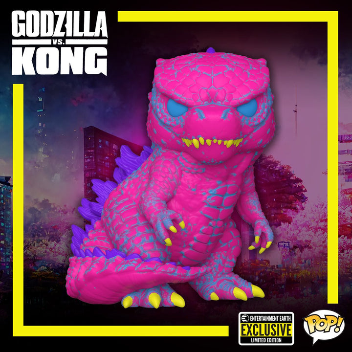 Funko Pop! Movies: Godzilla vs Kong - Godzilla Blacklight Entertainment Earth Exclusive