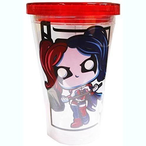 Funko DC Harley Quinn Acrylic Cup Tumbler Travel Cup