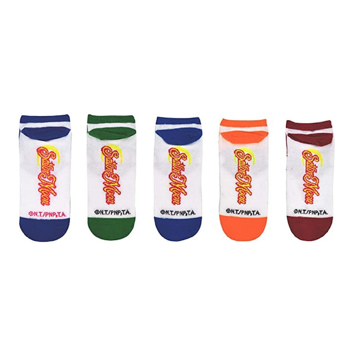Sailor Moon Bows 5 Pack Socks Lowcut Socks - Fits Shoe Size 4-10