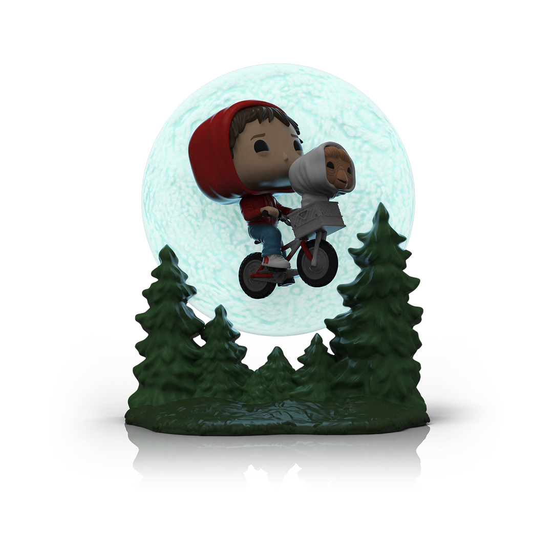 Funko Pop! Moment: E.T. The Extra-Terrestrial - Elliot and E.T. Flying Glow-in-the-Dark