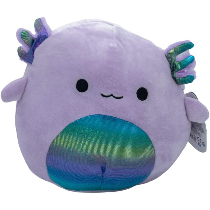 Squishmallows Monica The Violet Axolotyl Squishy Soft 8in Colorful Crew Plush