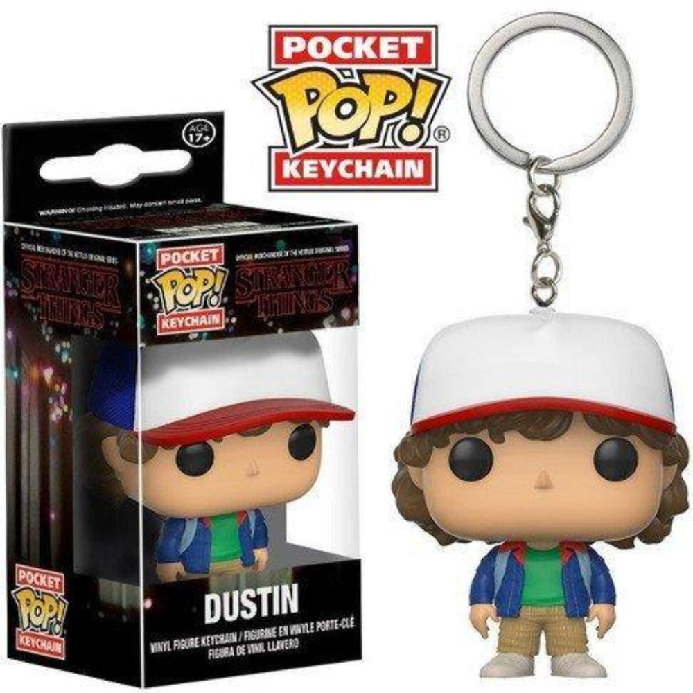 Funko Pop Keychain Stranger Things Dustin Vinyl Figure