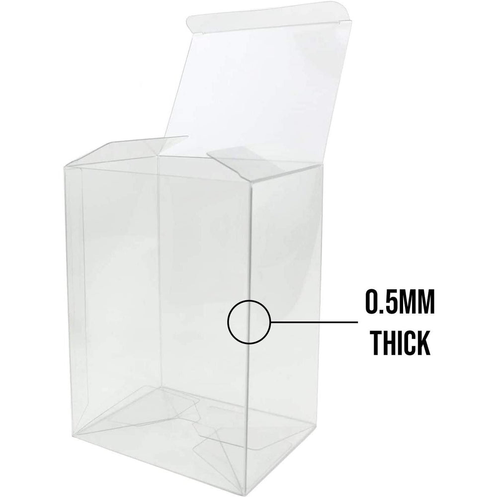 Fundom Clear Plastic Protector Case 0.50MM Extra Thick For 4" Funko Pop 10 Pack