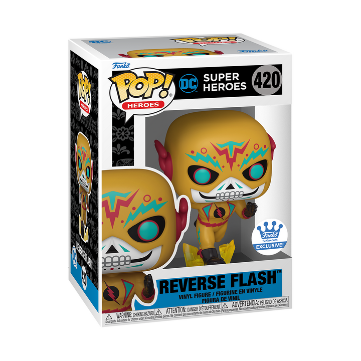 Funko Pop! DC Super Heroes: Dia De Los DC - Reverse Flash Exclusive