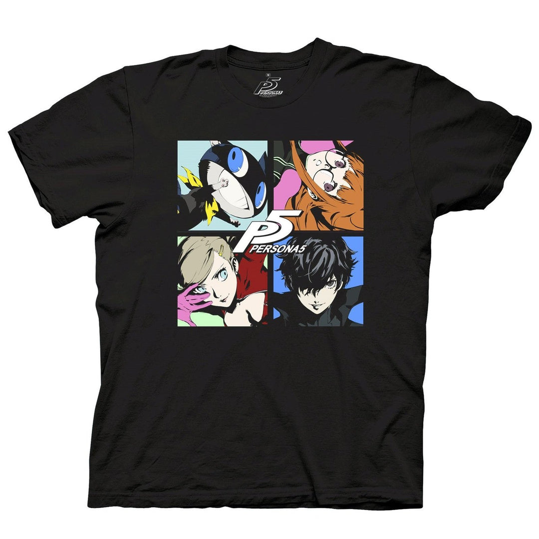 Persona 5 Character Four Up Officially Licensed Adult T-Shirt
