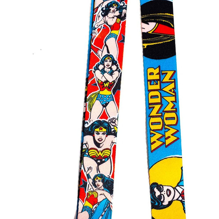 Wonder Woman Classic Comic Book Artwork Lanyard Neck Strap Id Holder