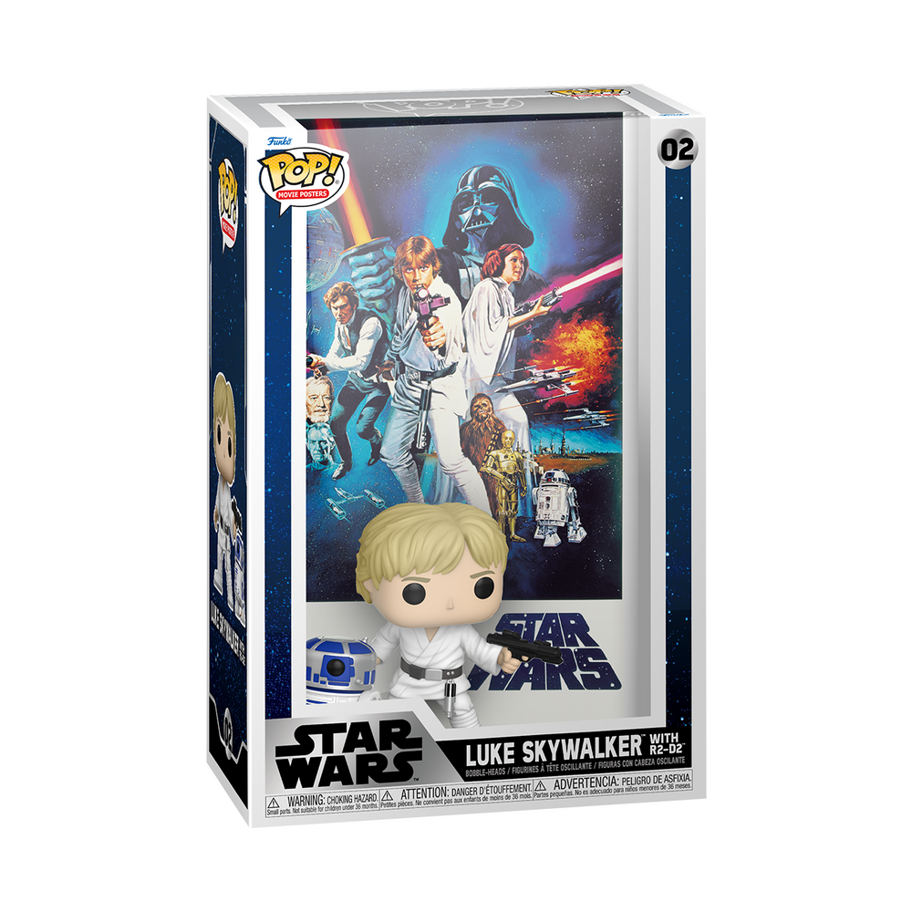 Funko Pop! Movie Poster: Star Wars - A New Hope Luke Skywalker with R2-D2
