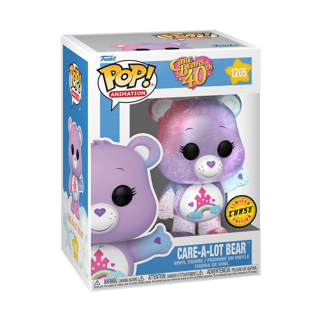 Funko Pop! Animation: Care Bear 40th Anniversary - Care-a-Lot Bear Translucent Glow Chase