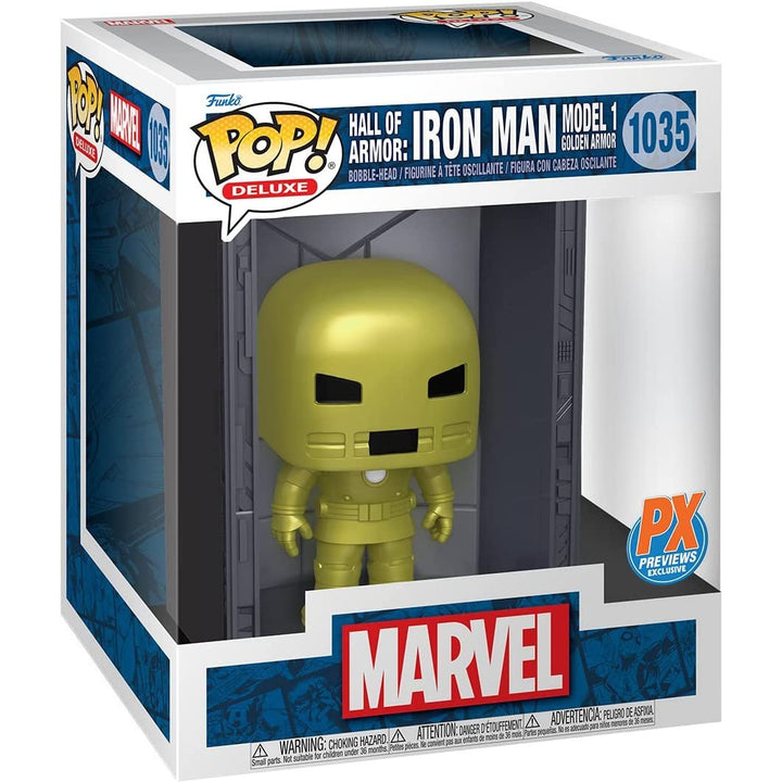 Funko Pop! Marvel: Iron Man Hall of Armor Model 1 Deluxe Vinyl Figure