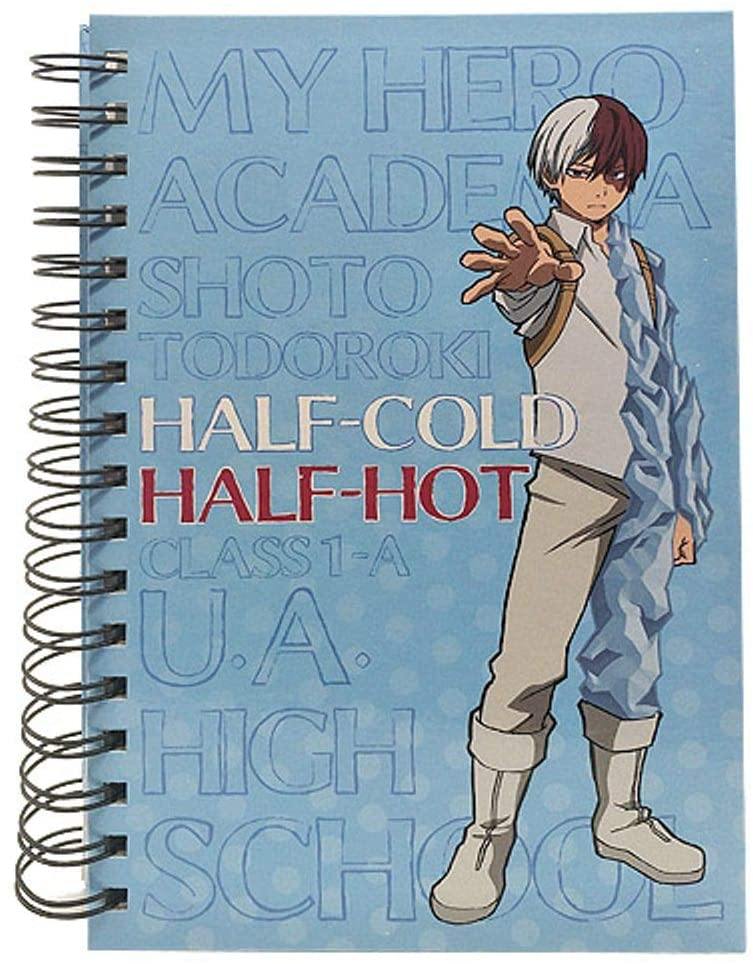 My Hero Academia Todoroki Anime Hardcover Spiral Notebook