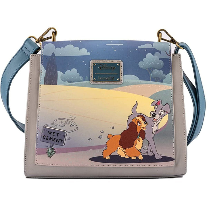 Loungefly x Lady and the Tramp Heart Paw Prints Crossbody Purse