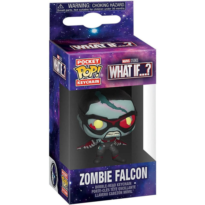 Funko Pop! Keychain Marvel What If? - Zombie Falcon Vinyl Figure