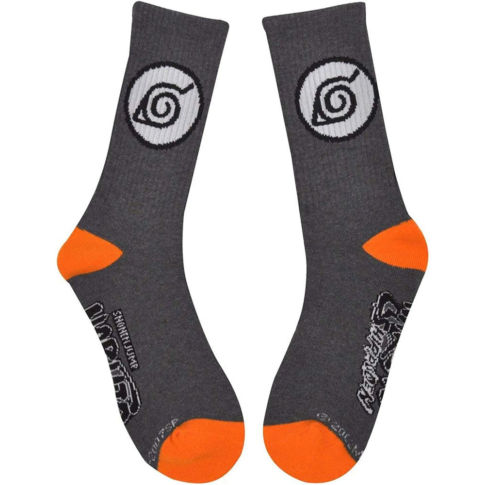 Naruto Shippuden Symbol Anime Athletic Crew Socks