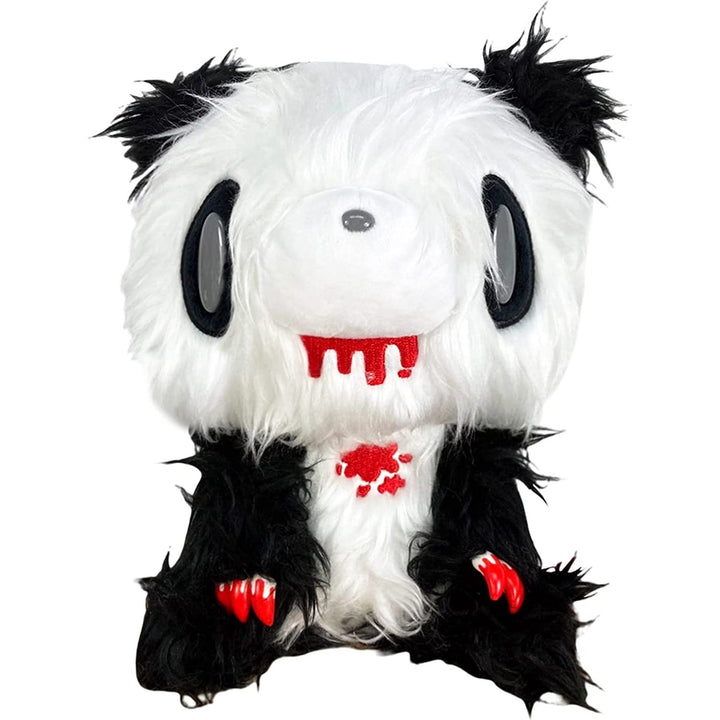 Great Eastern Entertainment Gloomy Bear - Black White Gloomy Bear Sitting Pose Long Hair Fur Plush 7"
