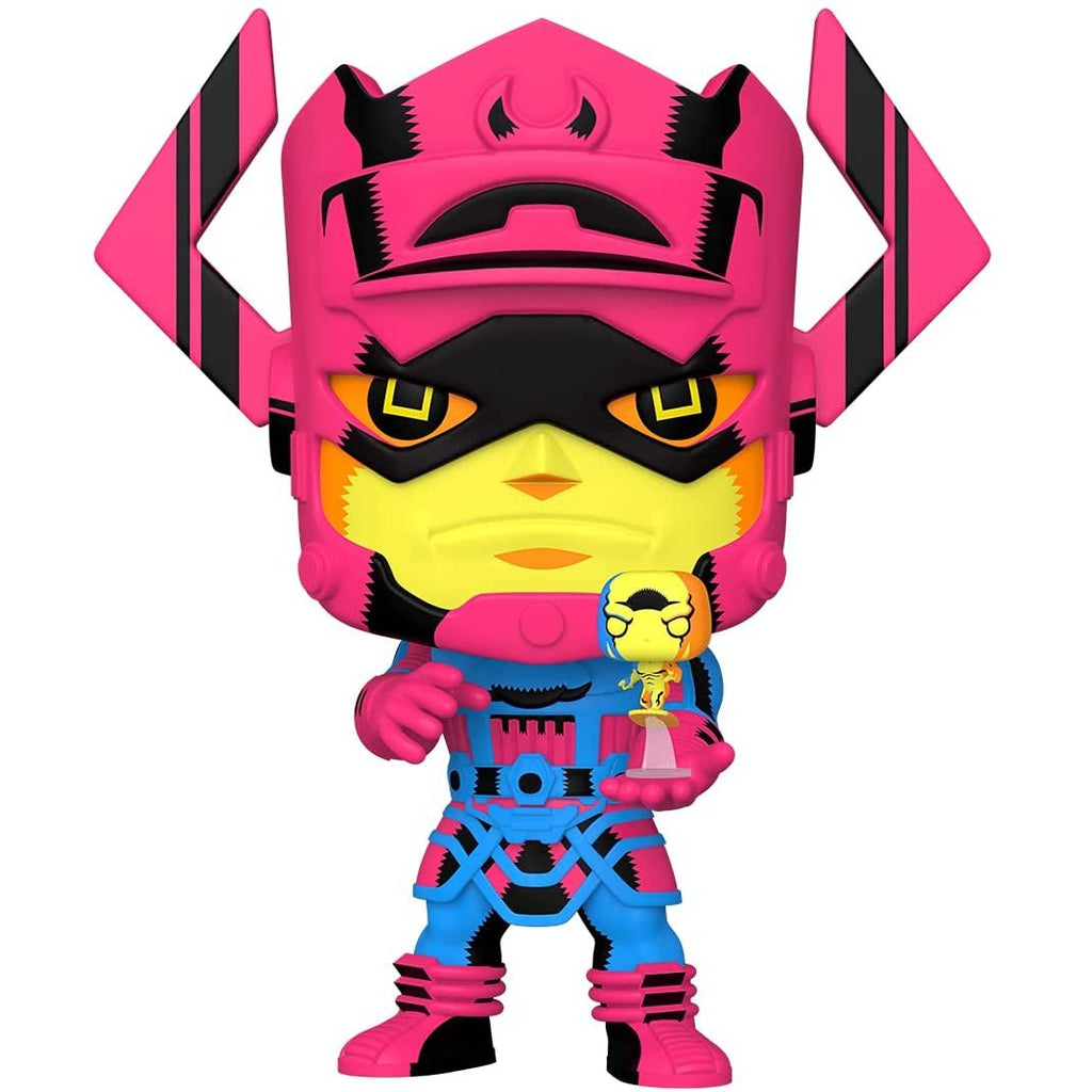 Funko Pop! Jumbo Marvel Galactus with Silver Surfer (Black Light 