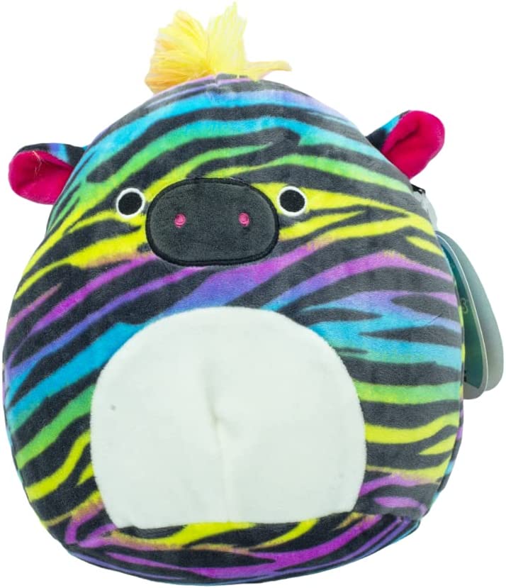 Squishmallows Safiyah The Rainbow Zebra Squishy Soft 8in Colorful Crew Plush