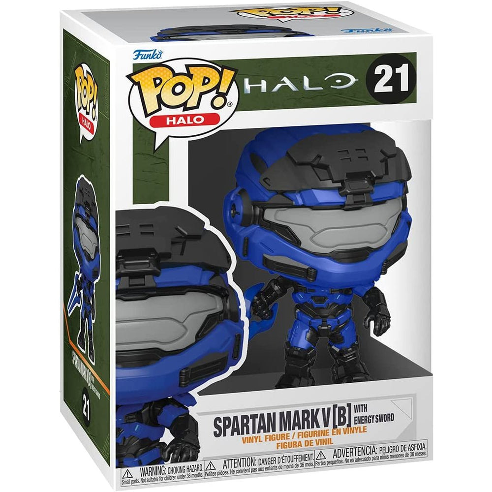 Funko Pop Games Halo Infinite - Spartan Mark V B With Blue Energy Sword Figure