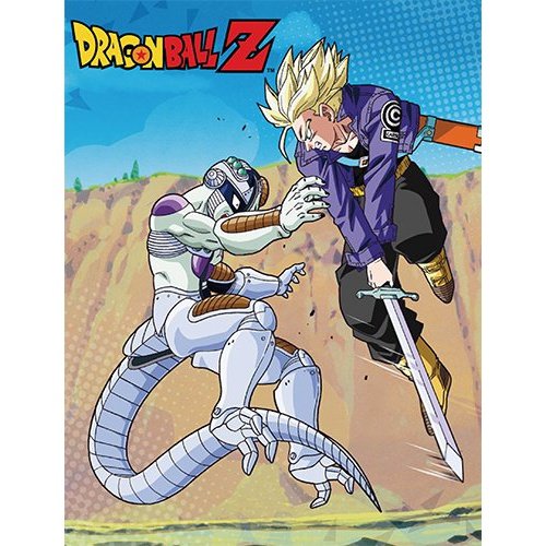Dragon Ball Z Mecha Frieza & Trunks Fleece Throw Blanket 46in. By 60in.