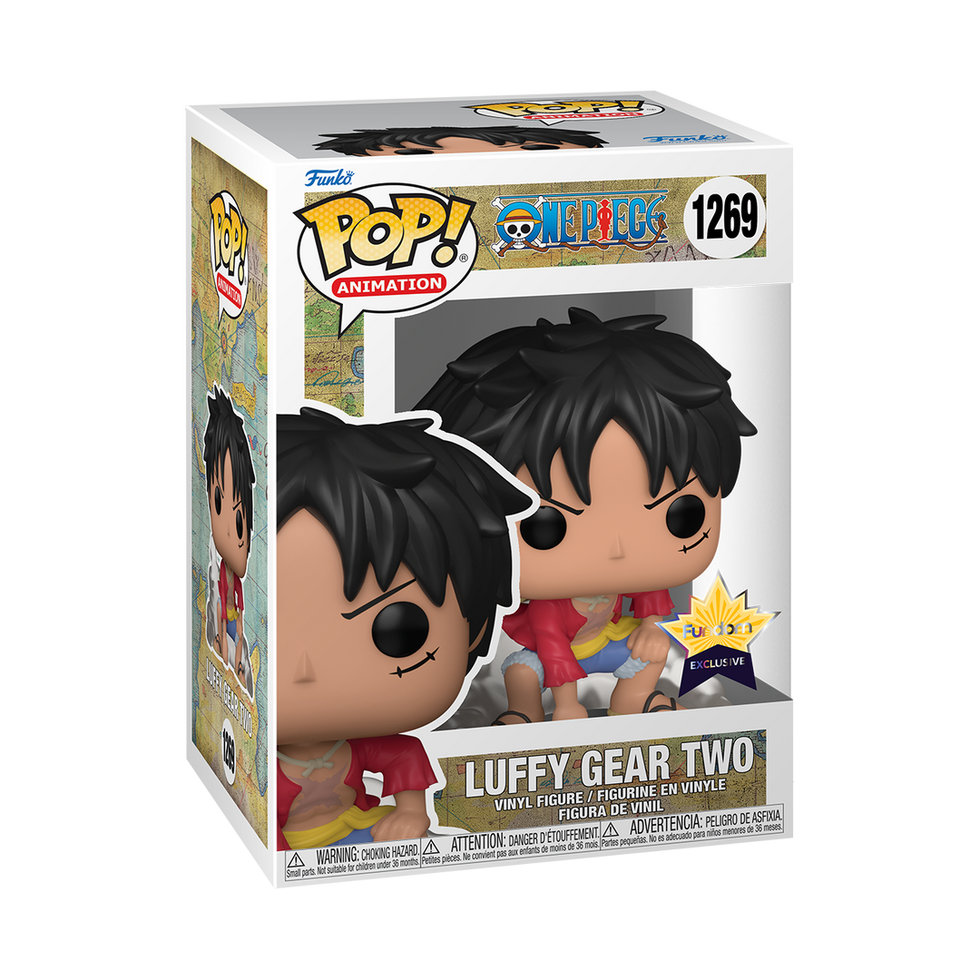 Figurine Pop Luffy Gear Two Exclusive Fundom (One Piece) Pas Cher