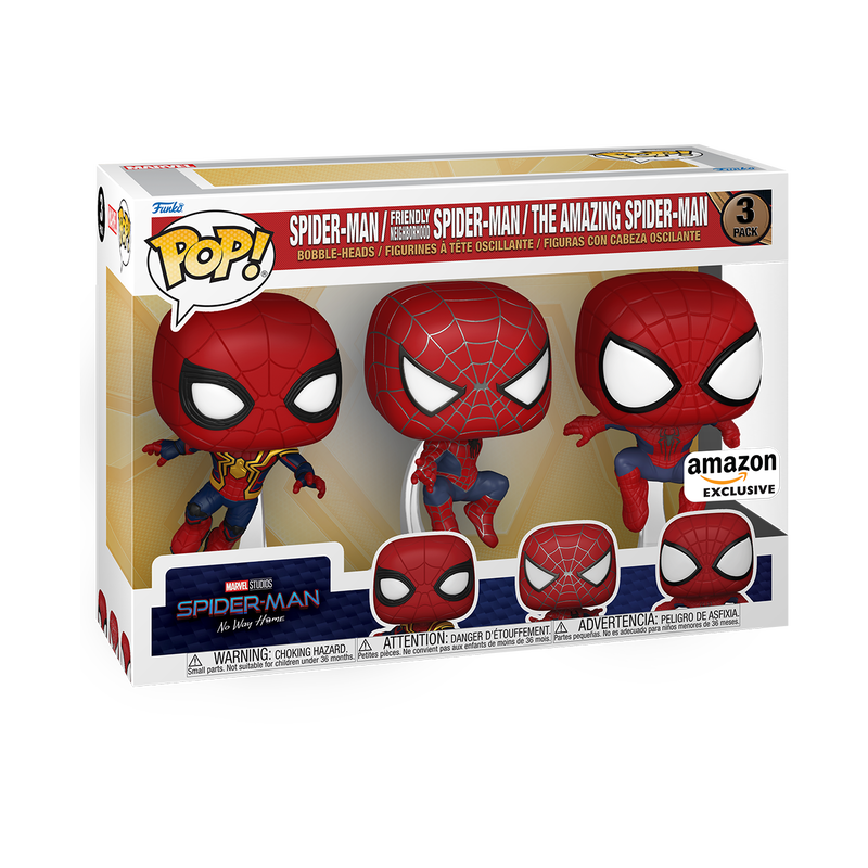 Funko Pop! Marvel: Spider-Man No Way Home 3-Pack Amazon Exclusive