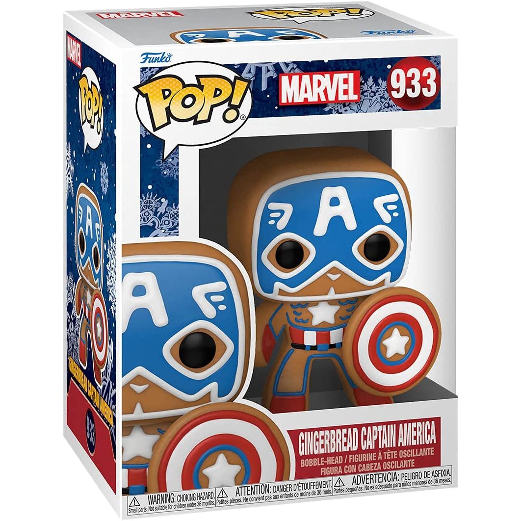Funko Pop! Marvel: Gingerbread Captain America Vinyl Figure