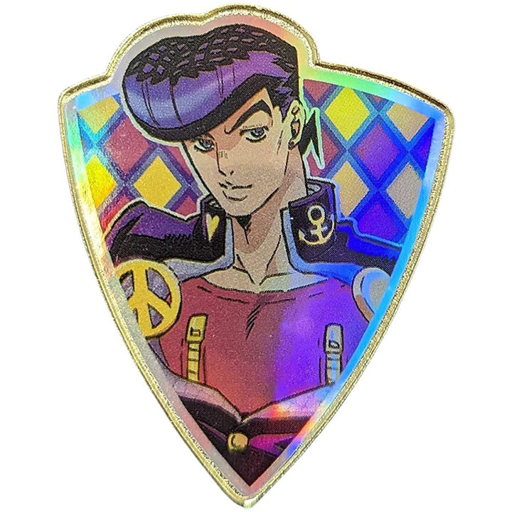 Josuke Higashikata - Foil Shield Series - JoJo's Bizarre Adventure Pin Zen Monkey Studios