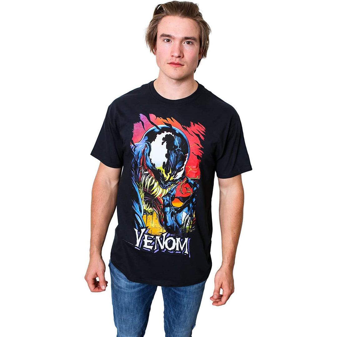 Marvel Venom Tongue Spider-Man Villain Comic Book Adult T-Shirt