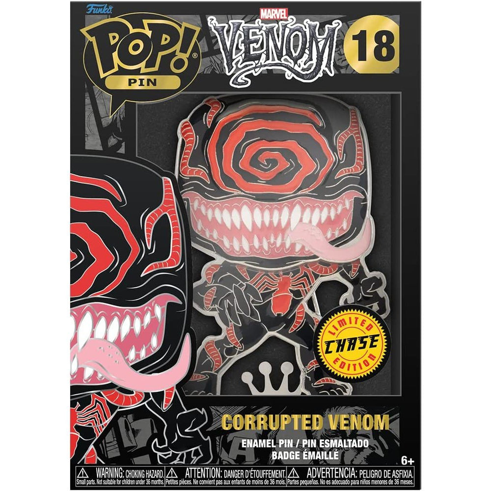 Funko Pop! Sized Pin Marvel: Venom Corrupted Chase