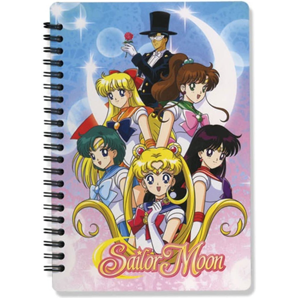 Sailor Moon Girls Group Spiral Notebook Great Eastern Entertainment
