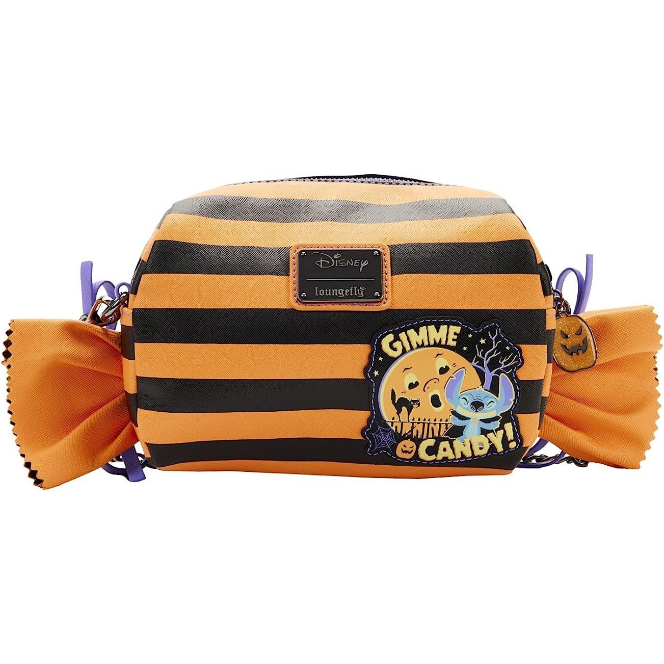 Loungefly Disney Lilo and Stitch Striped Halloween Candy Wrapper