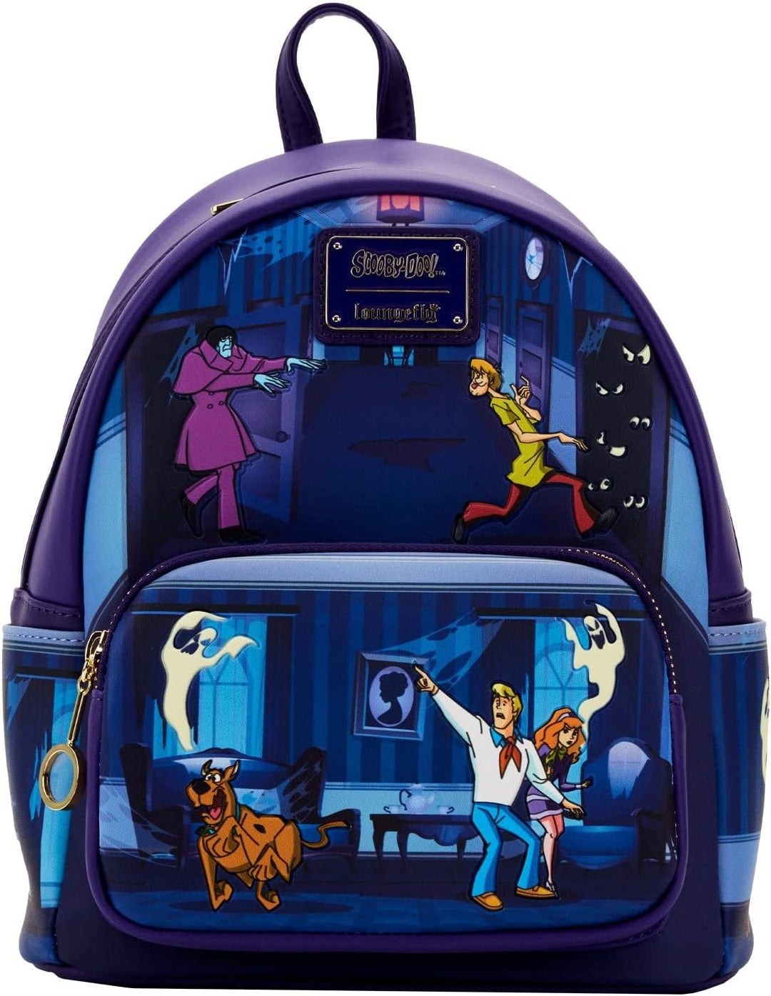 Loungefly Scooby Doo Monster Chase Womens Double Strap Shoulder Bag Purse Backpack