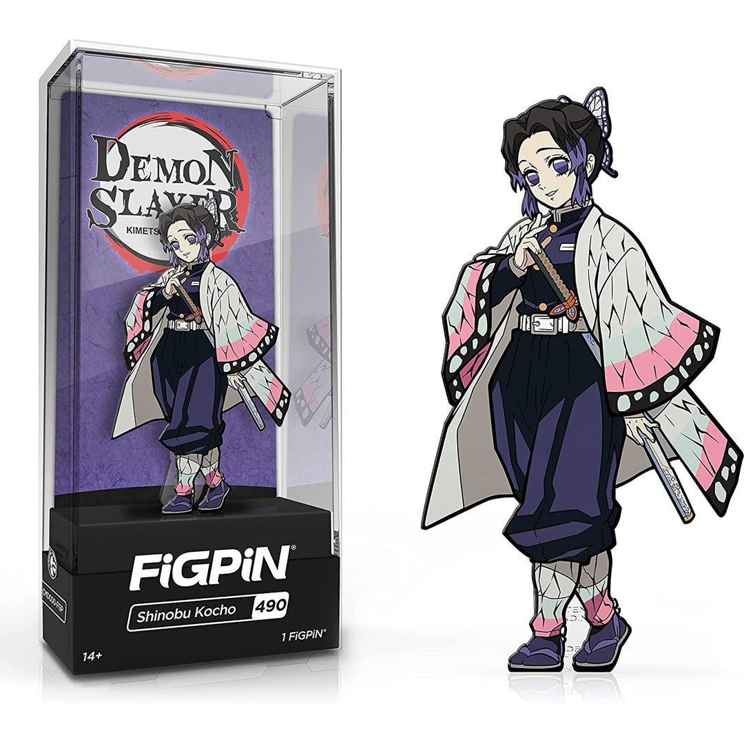 FIGPIN Demon Slayer Shinobu Kocho #490 Enaml Pin